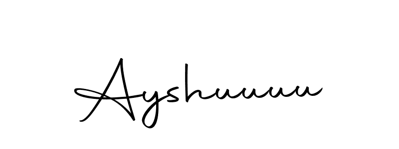 if you are searching for the best signature style for your name Ayshuuuu. so please give up your signature search. here we have designed multiple signature styles  using Autography-DOLnW. Ayshuuuu signature style 10 images and pictures png