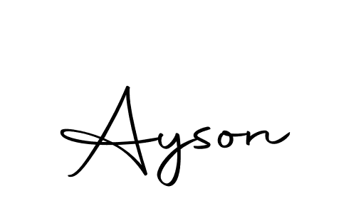 Use a signature maker to create a handwritten signature online. With this signature software, you can design (Autography-DOLnW) your own signature for name Ayson. Ayson signature style 10 images and pictures png