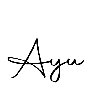 You should practise on your own different ways (Autography-DOLnW) to write your name (Ayu) in signature. don't let someone else do it for you. Ayu signature style 10 images and pictures png