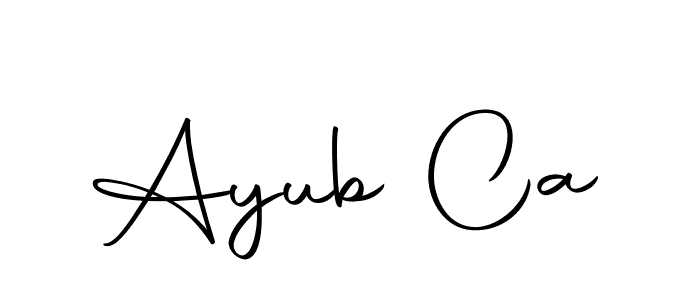 How to make Ayub Ca signature? Autography-DOLnW is a professional autograph style. Create handwritten signature for Ayub Ca name. Ayub Ca signature style 10 images and pictures png