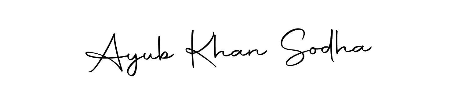 How to make Ayub Khan Sodha signature? Autography-DOLnW is a professional autograph style. Create handwritten signature for Ayub Khan Sodha name. Ayub Khan Sodha signature style 10 images and pictures png