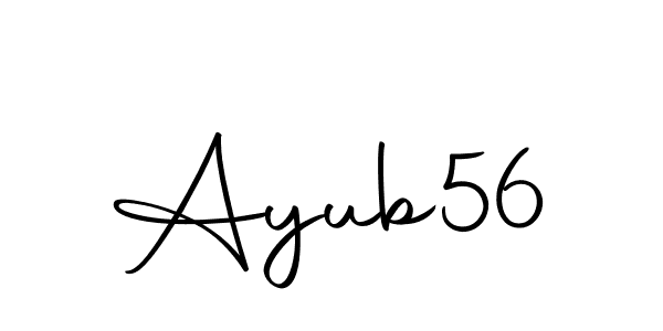 Create a beautiful signature design for name Ayub56. With this signature (Autography-DOLnW) fonts, you can make a handwritten signature for free. Ayub56 signature style 10 images and pictures png