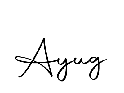 Ayug stylish signature style. Best Handwritten Sign (Autography-DOLnW) for my name. Handwritten Signature Collection Ideas for my name Ayug. Ayug signature style 10 images and pictures png
