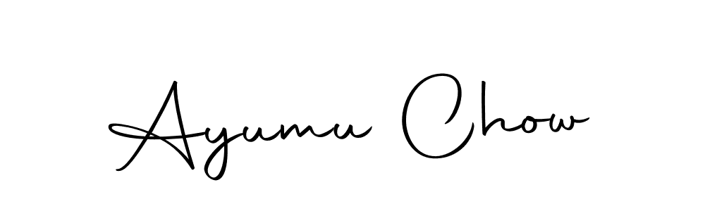 Create a beautiful signature design for name Ayumu Chow. With this signature (Autography-DOLnW) fonts, you can make a handwritten signature for free. Ayumu Chow signature style 10 images and pictures png