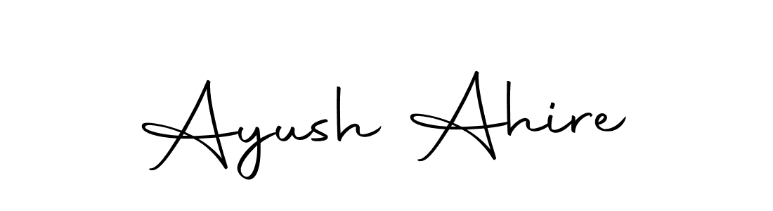 Make a beautiful signature design for name Ayush Ahire. Use this online signature maker to create a handwritten signature for free. Ayush Ahire signature style 10 images and pictures png