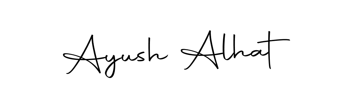 The best way (Autography-DOLnW) to make a short signature is to pick only two or three words in your name. The name Ayush Alhat include a total of six letters. For converting this name. Ayush Alhat signature style 10 images and pictures png