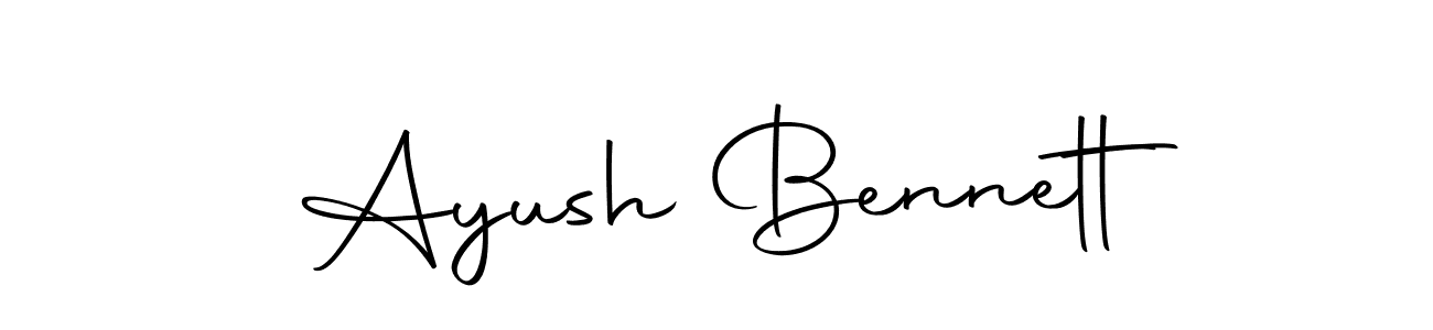 Ayush Bennett stylish signature style. Best Handwritten Sign (Autography-DOLnW) for my name. Handwritten Signature Collection Ideas for my name Ayush Bennett. Ayush Bennett signature style 10 images and pictures png