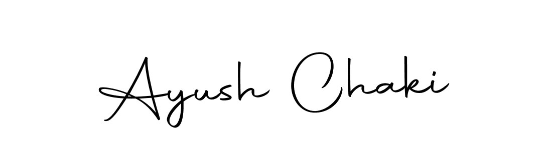 Ayush Chaki stylish signature style. Best Handwritten Sign (Autography-DOLnW) for my name. Handwritten Signature Collection Ideas for my name Ayush Chaki. Ayush Chaki signature style 10 images and pictures png