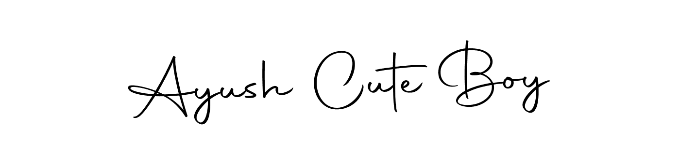 Make a beautiful signature design for name Ayush Cute Boy. With this signature (Autography-DOLnW) style, you can create a handwritten signature for free. Ayush Cute Boy signature style 10 images and pictures png