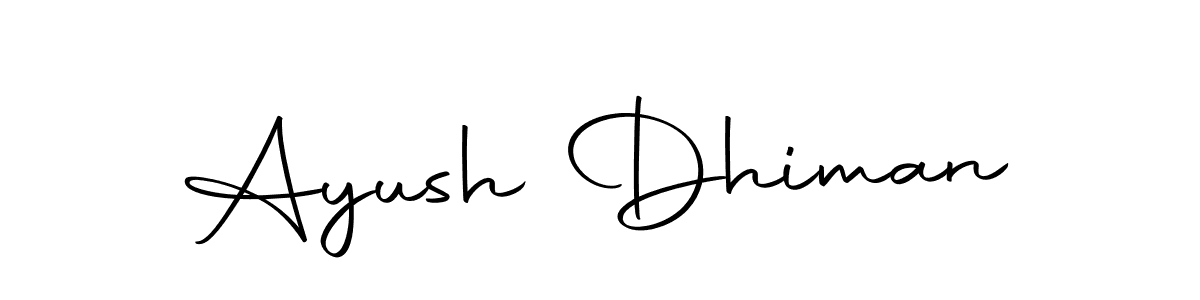 Make a beautiful signature design for name Ayush Dhiman. With this signature (Autography-DOLnW) style, you can create a handwritten signature for free. Ayush Dhiman signature style 10 images and pictures png