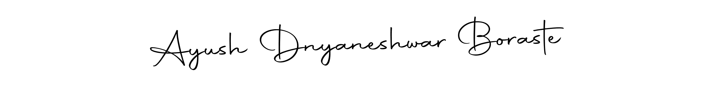 Ayush Dnyaneshwar Boraste stylish signature style. Best Handwritten Sign (Autography-DOLnW) for my name. Handwritten Signature Collection Ideas for my name Ayush Dnyaneshwar Boraste. Ayush Dnyaneshwar Boraste signature style 10 images and pictures png