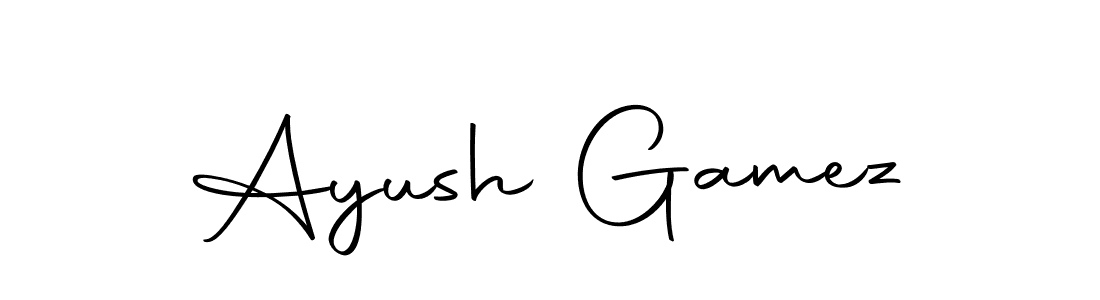 This is the best signature style for the Ayush Gamez name. Also you like these signature font (Autography-DOLnW). Mix name signature. Ayush Gamez signature style 10 images and pictures png