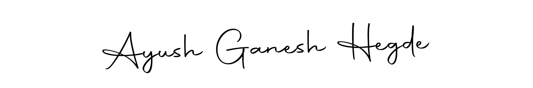 Create a beautiful signature design for name Ayush Ganesh Hegde. With this signature (Autography-DOLnW) fonts, you can make a handwritten signature for free. Ayush Ganesh Hegde signature style 10 images and pictures png