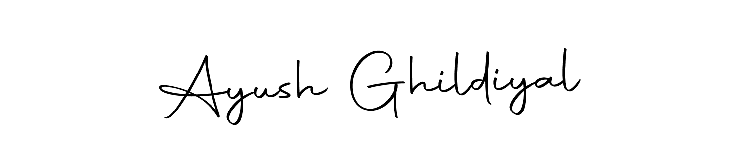 Use a signature maker to create a handwritten signature online. With this signature software, you can design (Autography-DOLnW) your own signature for name Ayush Ghildiyal. Ayush Ghildiyal signature style 10 images and pictures png