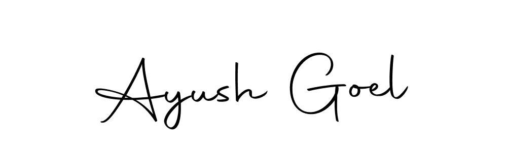 Make a beautiful signature design for name Ayush Goel. With this signature (Autography-DOLnW) style, you can create a handwritten signature for free. Ayush Goel signature style 10 images and pictures png