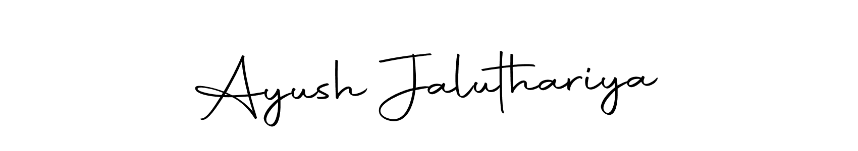 Make a beautiful signature design for name Ayush Jaluthariya. Use this online signature maker to create a handwritten signature for free. Ayush Jaluthariya signature style 10 images and pictures png