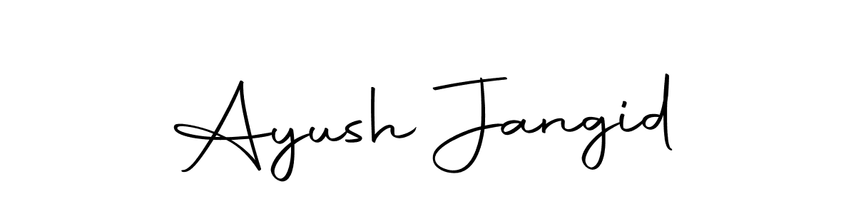 if you are searching for the best signature style for your name Ayush Jangid. so please give up your signature search. here we have designed multiple signature styles  using Autography-DOLnW. Ayush Jangid signature style 10 images and pictures png