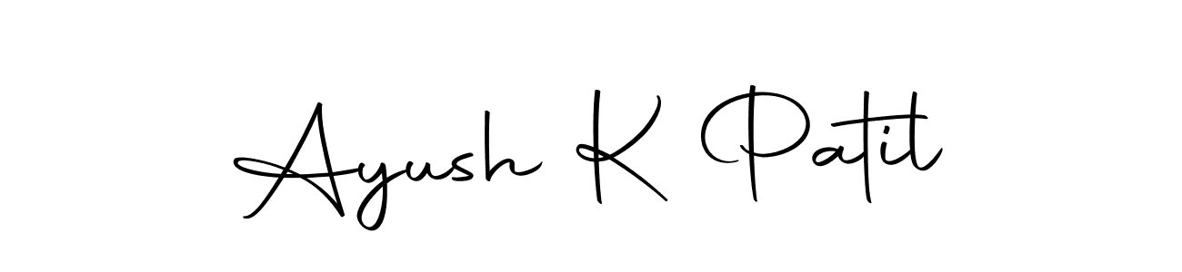 Make a beautiful signature design for name Ayush K Patil. Use this online signature maker to create a handwritten signature for free. Ayush K Patil signature style 10 images and pictures png