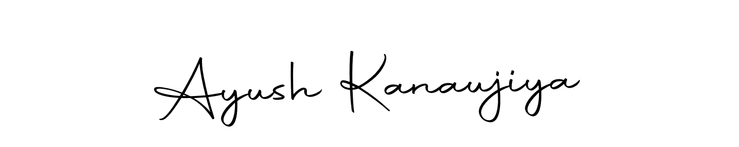 Design your own signature with our free online signature maker. With this signature software, you can create a handwritten (Autography-DOLnW) signature for name Ayush Kanaujiya. Ayush Kanaujiya signature style 10 images and pictures png