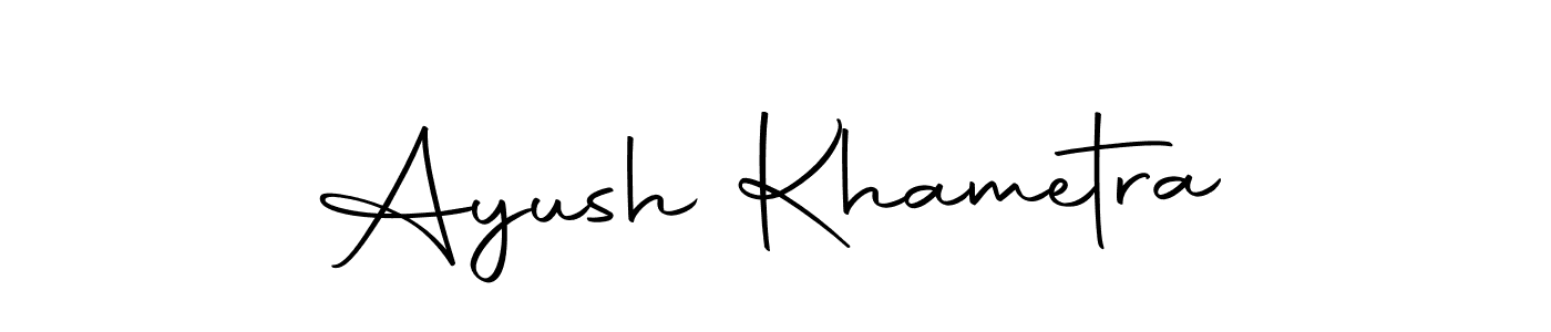 Also we have Ayush Khametra name is the best signature style. Create professional handwritten signature collection using Autography-DOLnW autograph style. Ayush Khametra signature style 10 images and pictures png