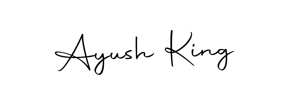 Make a beautiful signature design for name Ayush King. With this signature (Autography-DOLnW) style, you can create a handwritten signature for free. Ayush King signature style 10 images and pictures png