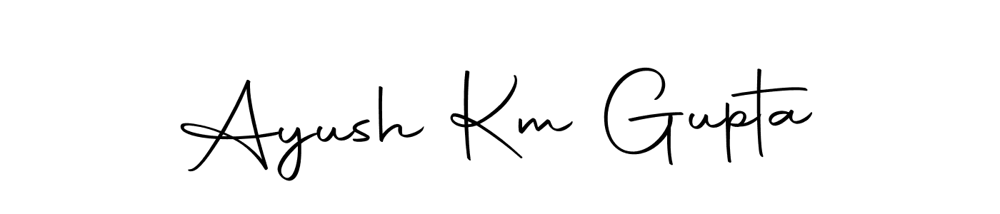 Make a beautiful signature design for name Ayush Km Gupta. Use this online signature maker to create a handwritten signature for free. Ayush Km Gupta signature style 10 images and pictures png