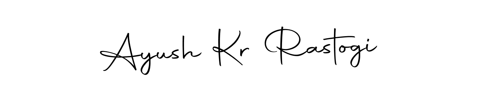 You can use this online signature creator to create a handwritten signature for the name Ayush Kr Rastogi. This is the best online autograph maker. Ayush Kr Rastogi signature style 10 images and pictures png