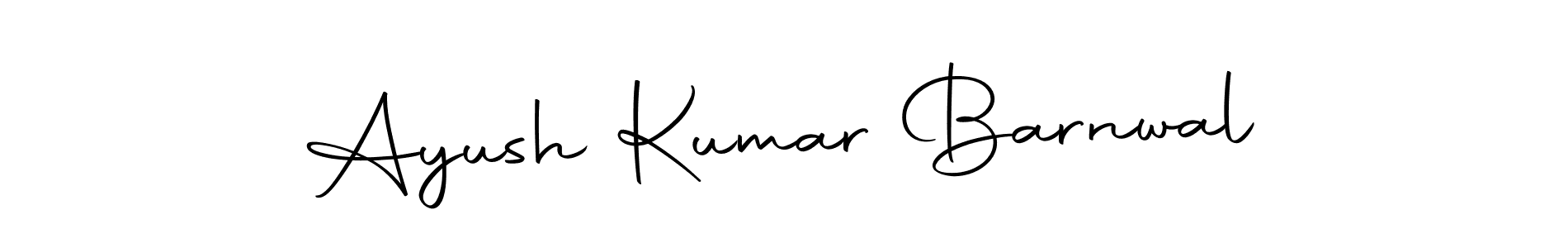 You should practise on your own different ways (Autography-DOLnW) to write your name (Ayush Kumar Barnwal) in signature. don't let someone else do it for you. Ayush Kumar Barnwal signature style 10 images and pictures png