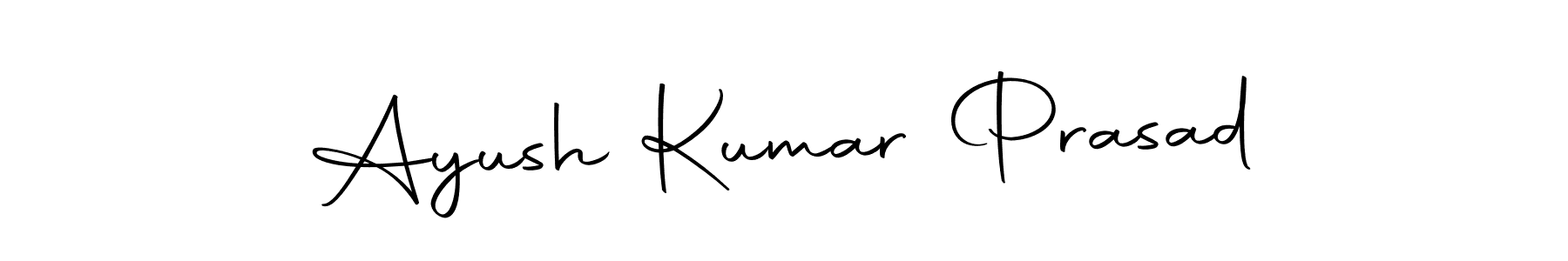 You should practise on your own different ways (Autography-DOLnW) to write your name (Ayush Kumar Prasad) in signature. don't let someone else do it for you. Ayush Kumar Prasad signature style 10 images and pictures png