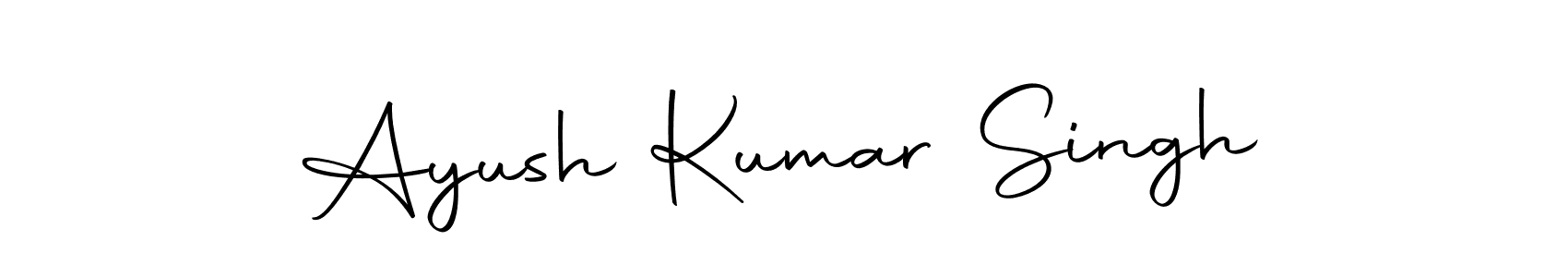 Create a beautiful signature design for name Ayush Kumar Singh. With this signature (Autography-DOLnW) fonts, you can make a handwritten signature for free. Ayush Kumar Singh signature style 10 images and pictures png