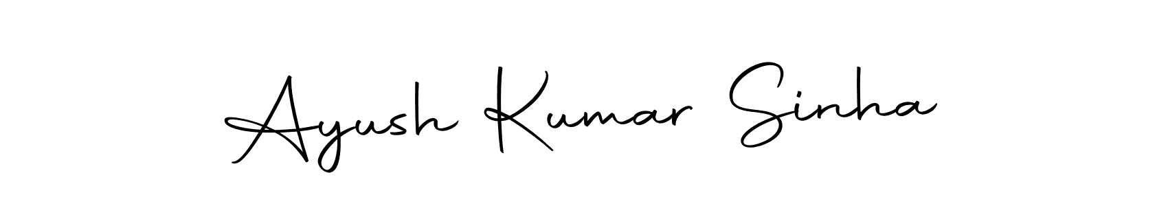 Design your own signature with our free online signature maker. With this signature software, you can create a handwritten (Autography-DOLnW) signature for name Ayush Kumar Sinha. Ayush Kumar Sinha signature style 10 images and pictures png