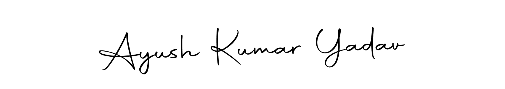 Create a beautiful signature design for name Ayush Kumar Yadav. With this signature (Autography-DOLnW) fonts, you can make a handwritten signature for free. Ayush Kumar Yadav signature style 10 images and pictures png