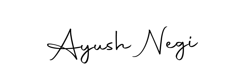 Create a beautiful signature design for name Ayush Negi. With this signature (Autography-DOLnW) fonts, you can make a handwritten signature for free. Ayush Negi signature style 10 images and pictures png
