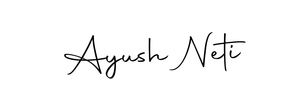 Autography-DOLnW is a professional signature style that is perfect for those who want to add a touch of class to their signature. It is also a great choice for those who want to make their signature more unique. Get Ayush Neti name to fancy signature for free. Ayush Neti signature style 10 images and pictures png