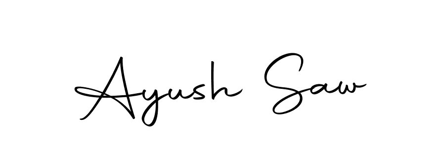 Create a beautiful signature design for name Ayush Saw. With this signature (Autography-DOLnW) fonts, you can make a handwritten signature for free. Ayush Saw signature style 10 images and pictures png