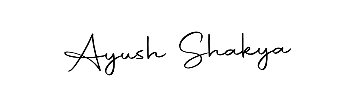 Use a signature maker to create a handwritten signature online. With this signature software, you can design (Autography-DOLnW) your own signature for name Ayush Shakya. Ayush Shakya signature style 10 images and pictures png