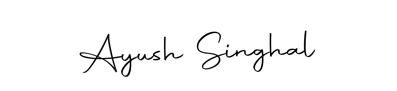 Make a beautiful signature design for name Ayush Singhal. Use this online signature maker to create a handwritten signature for free. Ayush Singhal signature style 10 images and pictures png
