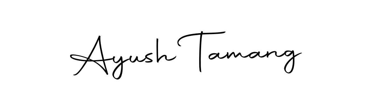 Make a beautiful signature design for name Ayush Tamang. With this signature (Autography-DOLnW) style, you can create a handwritten signature for free. Ayush Tamang signature style 10 images and pictures png