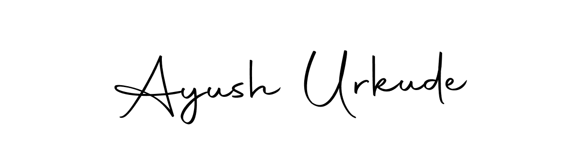 You can use this online signature creator to create a handwritten signature for the name Ayush Urkude. This is the best online autograph maker. Ayush Urkude signature style 10 images and pictures png