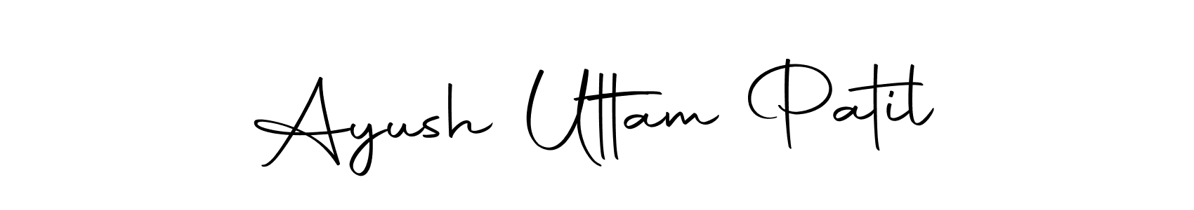 Create a beautiful signature design for name Ayush Uttam Patil. With this signature (Autography-DOLnW) fonts, you can make a handwritten signature for free. Ayush Uttam Patil signature style 10 images and pictures png