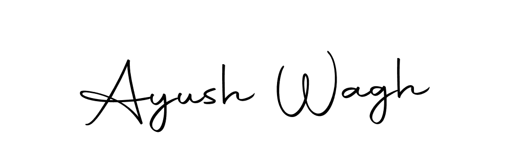 Ayush Wagh stylish signature style. Best Handwritten Sign (Autography-DOLnW) for my name. Handwritten Signature Collection Ideas for my name Ayush Wagh. Ayush Wagh signature style 10 images and pictures png