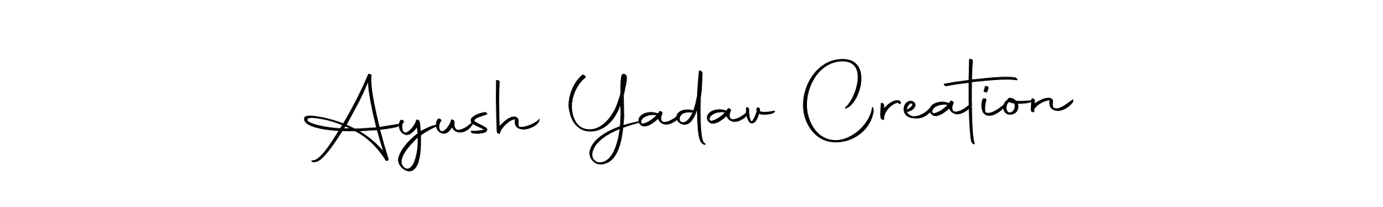 You can use this online signature creator to create a handwritten signature for the name Ayush Yadav Creation. This is the best online autograph maker. Ayush Yadav Creation signature style 10 images and pictures png
