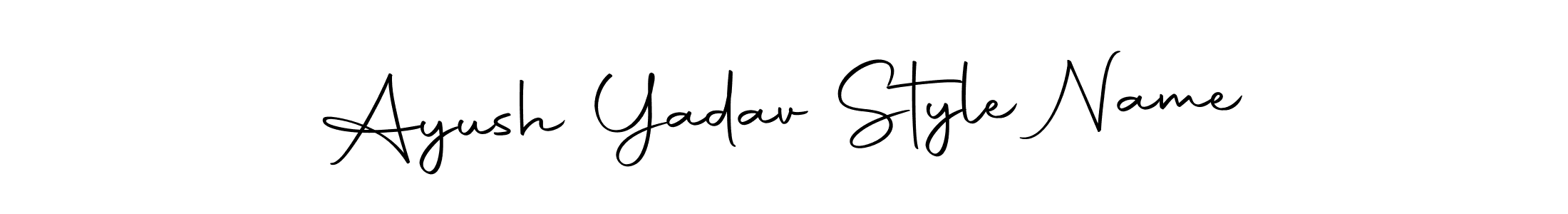 Design your own signature with our free online signature maker. With this signature software, you can create a handwritten (Autography-DOLnW) signature for name Ayush Yadav Style Name. Ayush Yadav Style Name signature style 10 images and pictures png