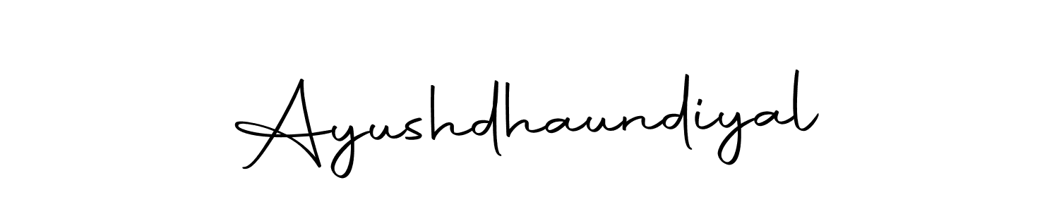 Design your own signature with our free online signature maker. With this signature software, you can create a handwritten (Autography-DOLnW) signature for name Ayushdhaundiyal. Ayushdhaundiyal signature style 10 images and pictures png