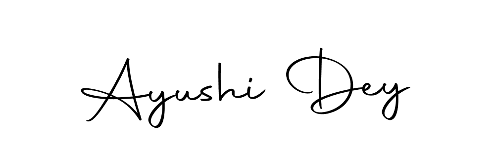 Also we have Ayushi Dey name is the best signature style. Create professional handwritten signature collection using Autography-DOLnW autograph style. Ayushi Dey signature style 10 images and pictures png