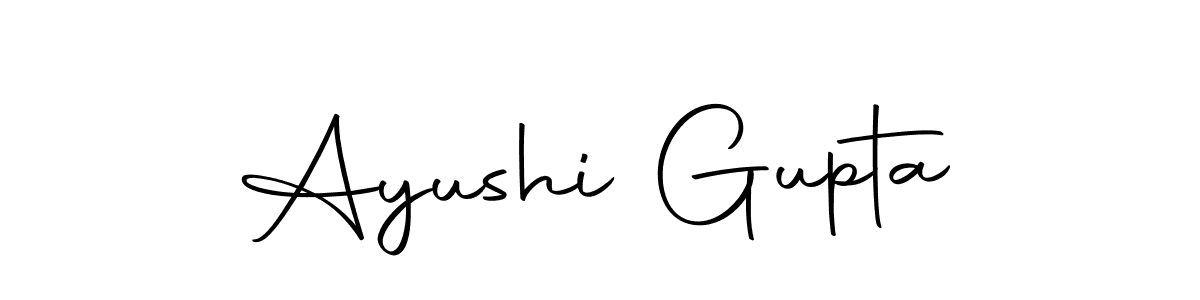 Make a beautiful signature design for name Ayushi Gupta. With this signature (Autography-DOLnW) style, you can create a handwritten signature for free. Ayushi Gupta signature style 10 images and pictures png