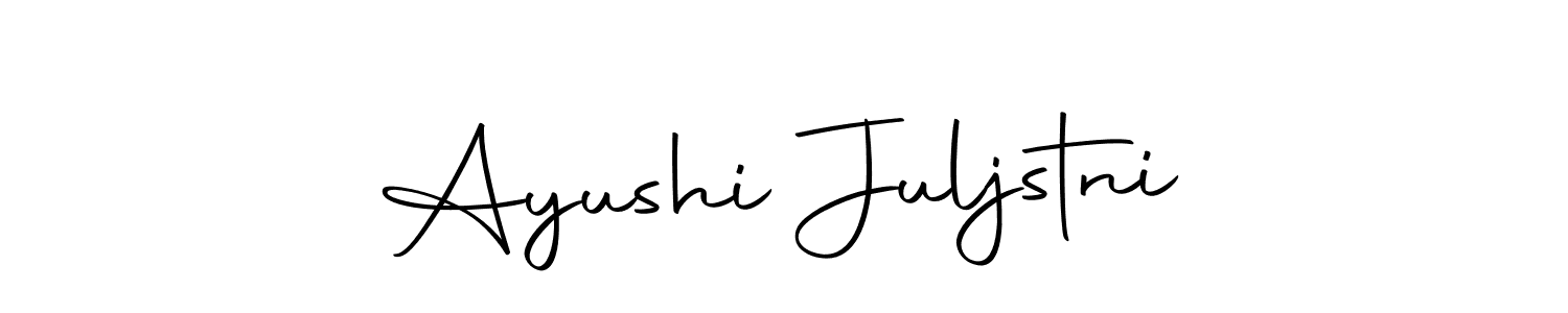 See photos of Ayushi Juljstni official signature by Spectra . Check more albums & portfolios. Read reviews & check more about Autography-DOLnW font. Ayushi Juljstni signature style 10 images and pictures png