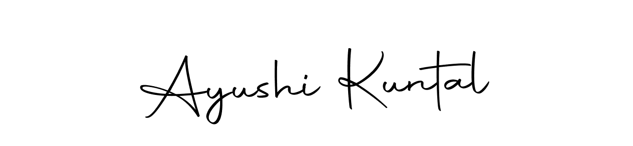 Use a signature maker to create a handwritten signature online. With this signature software, you can design (Autography-DOLnW) your own signature for name Ayushi Kuntal. Ayushi Kuntal signature style 10 images and pictures png
