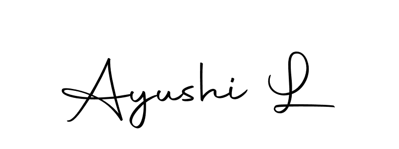 Make a short Ayushi L signature style. Manage your documents anywhere anytime using Autography-DOLnW. Create and add eSignatures, submit forms, share and send files easily. Ayushi L signature style 10 images and pictures png