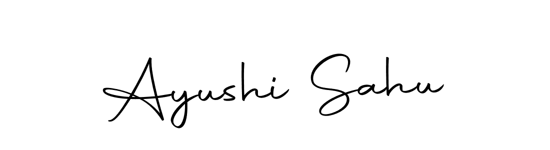 Create a beautiful signature design for name Ayushi Sahu. With this signature (Autography-DOLnW) fonts, you can make a handwritten signature for free. Ayushi Sahu signature style 10 images and pictures png
